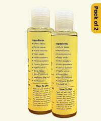 Hair Oil - 15+ Herbs In One Organic Hair Oil, 150ml ( Pack of 2 )