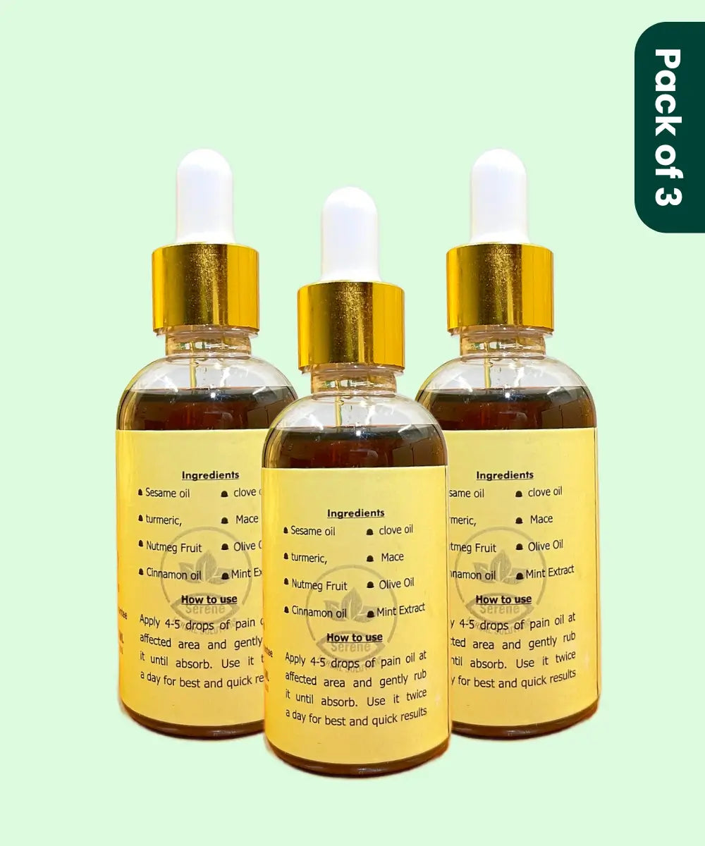 Pain Relief Oil - Made with 8+ Essential Oils and herbs , 50ml( Pack of 3 )